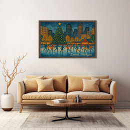 Winter Festivities in Detroit Poster