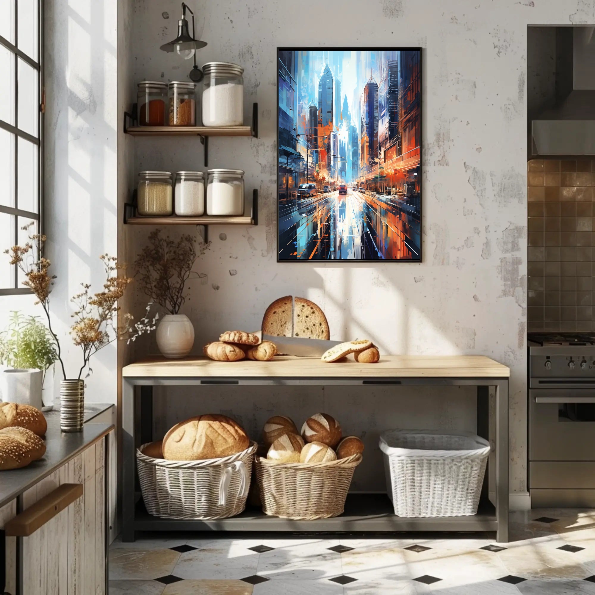 Futuristic Urban Energy Futuristic Sci-Fi Poster