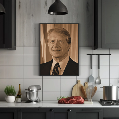 Jimmy Carter 39th President Sepia Photo