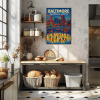 Baltimore Harbor Of Lights Poster