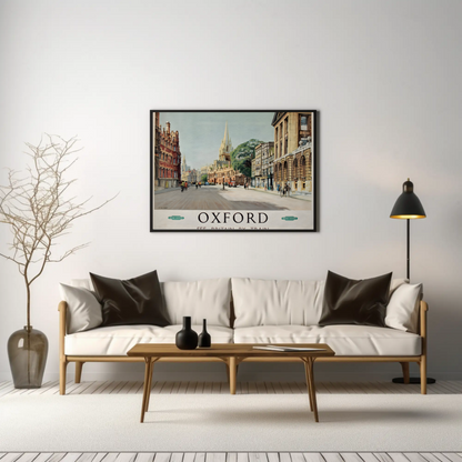 Oxford Travel by Train Poster