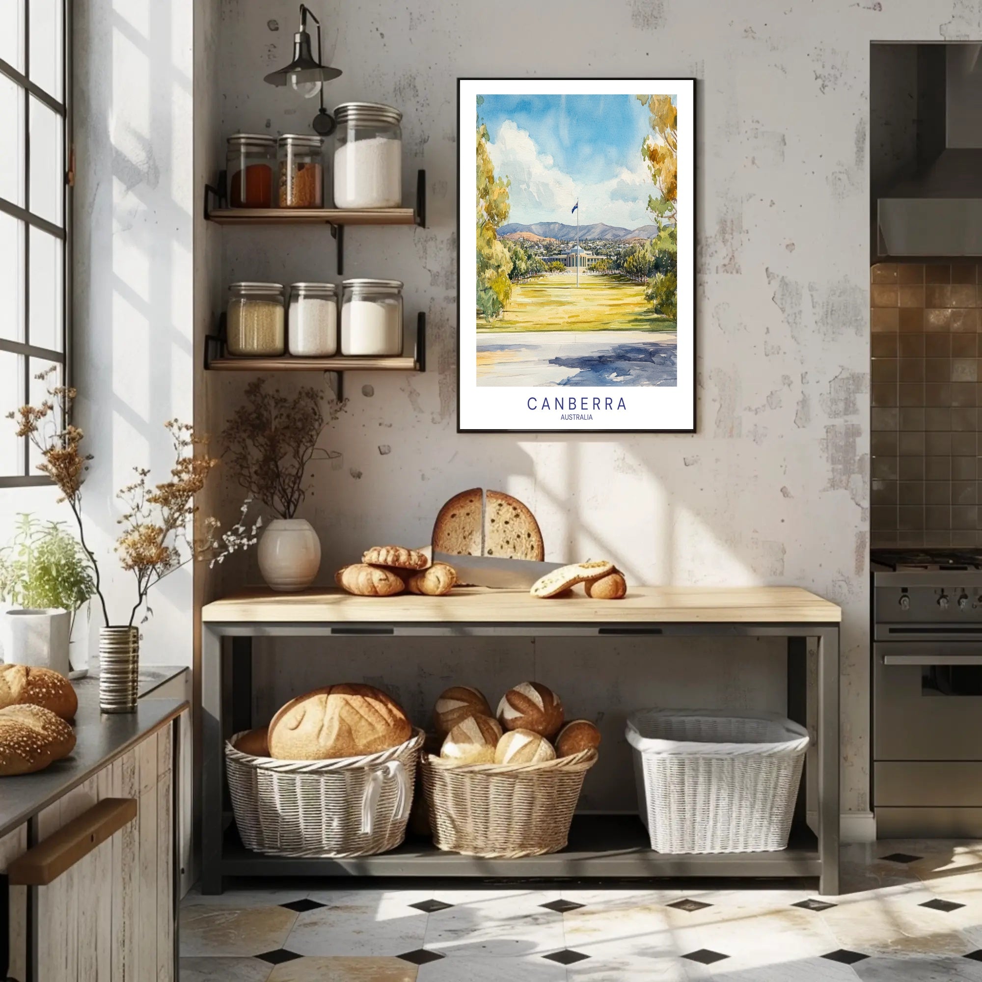 Canberra Scenic View Poster PosterGoat