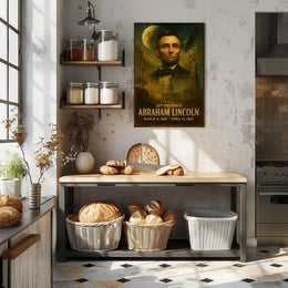 Abraham Lincoln Patriotic Neoclassical Realism Poster