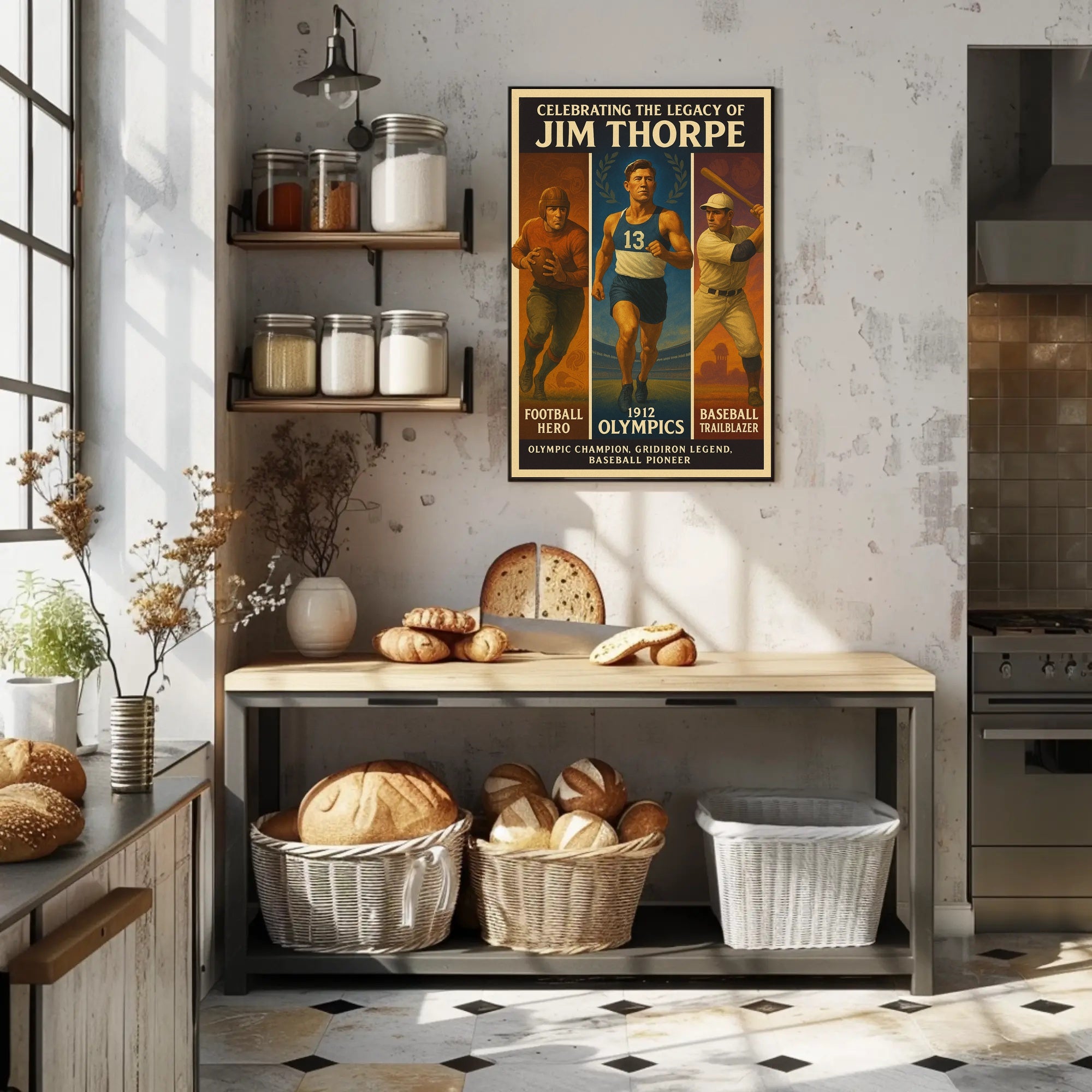 Celebrating the Legacy of Jim Thorpe Poster PosterGoat
