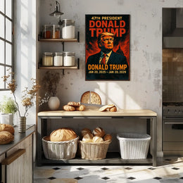 Donald Trump Visionary Patriot Expressionism Poster