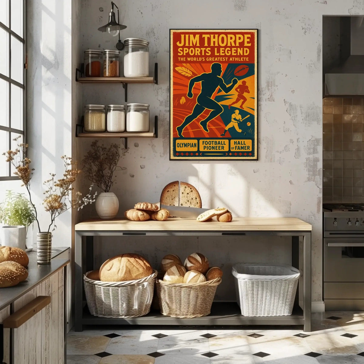 Jim Thorpe Sports Legend Poster