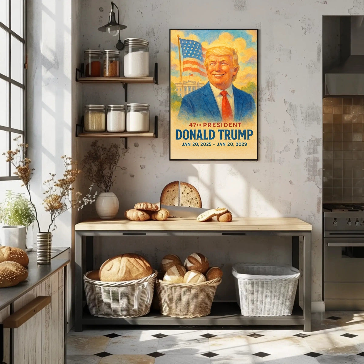 Donald Trump Visionary at the Helm Poster