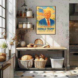 Donald Trump Visionary at the Helm Poster