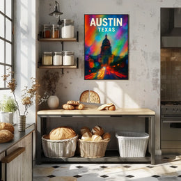 Austin, Texas Vibrant Cityscape Poster