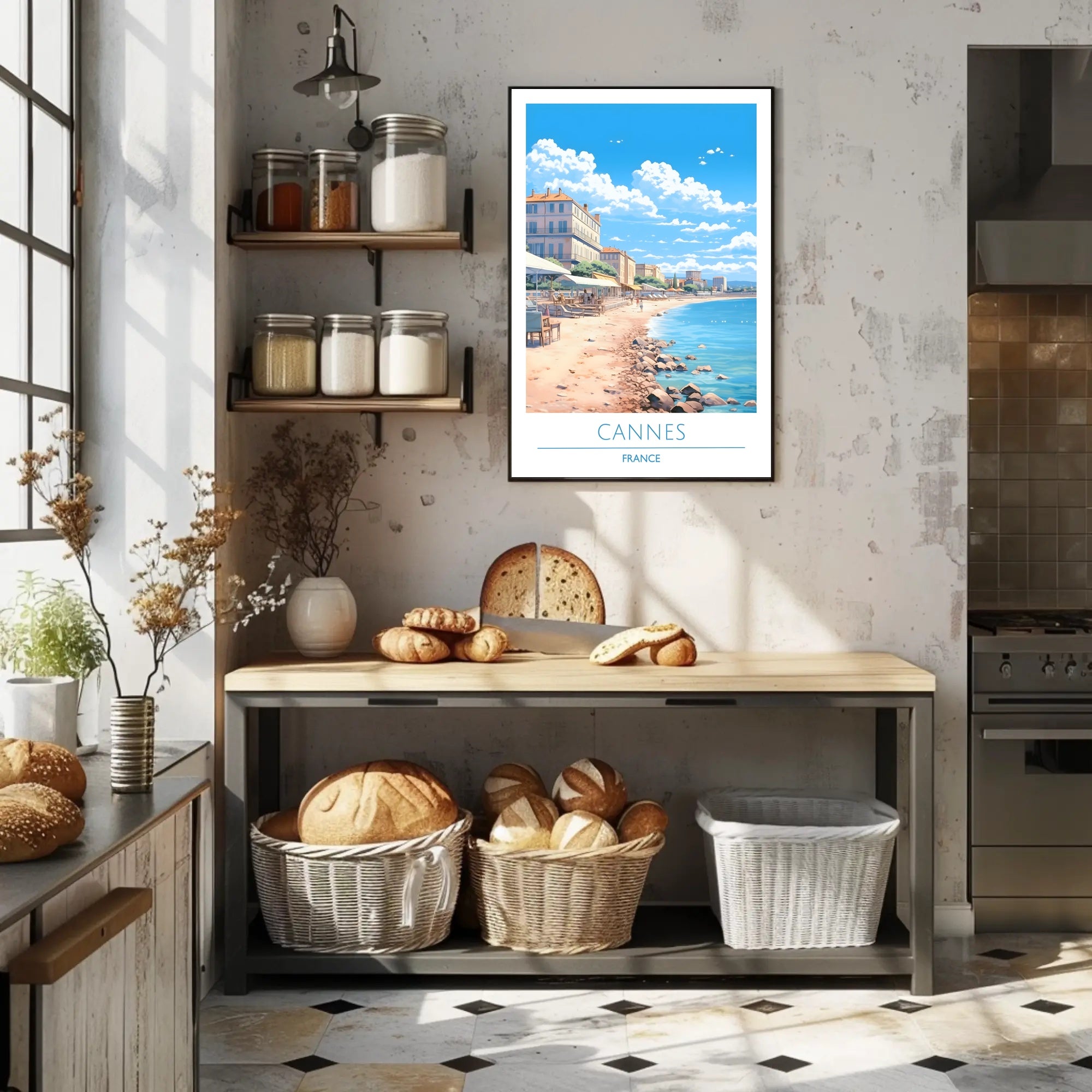 Coastal Charm of Cannes Poster