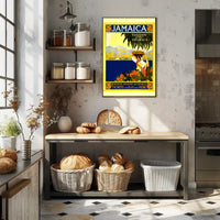 Jamaica Travel Paradise: Vintage Stylized Tropical Adventure Poster