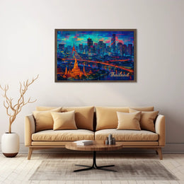 Vibrant Thailand Skyline Poster
