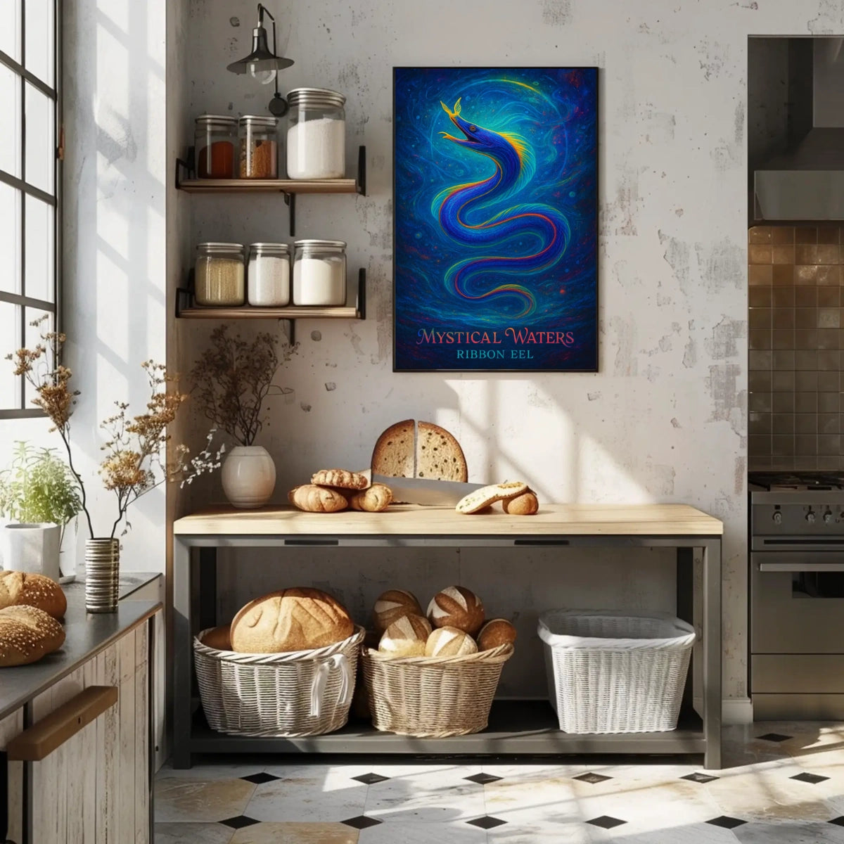 Mystical Waters Ribbon Eel Poster