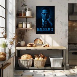 Malcolm X Portrait Poster