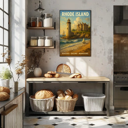Rhode Island Coastal Charm Poster