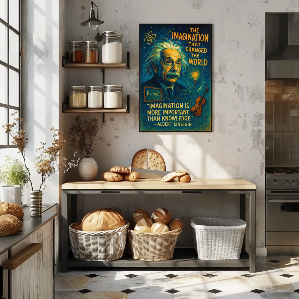 Inspiring Scientific Genius Surreal Art Poster Print