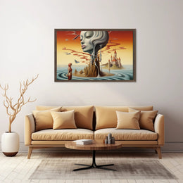 Dreamlike Surrealism Art Print Landscape in Fantasy or Mythology Poster