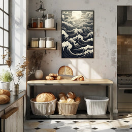 Moonlit Waves Poster PosterGoat