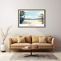 Fraser Island Scenic Beach Travel Poster