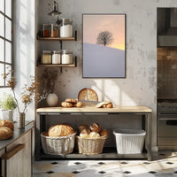 Winter Serenity Minimalist Landscape Art Poster