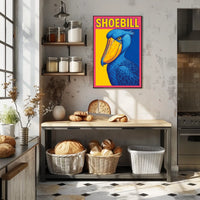Shoebill Illustration Poster
