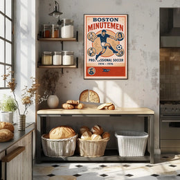 Boston Minutemen Soccer Team Poster PosterGoat