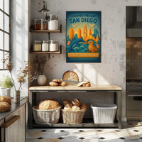 Discover Vibrant San Diego Poster