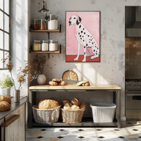 Dalmatian Dog Poster Modern Minimalist Wall Art