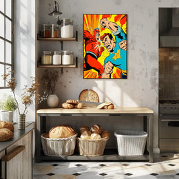 Epic Superhero Showdown Poster