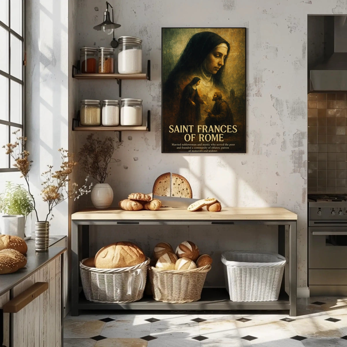 Saint Frances Of Rome Poster