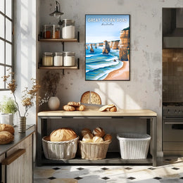 Twelve Apostles Scenic View Travel Poster