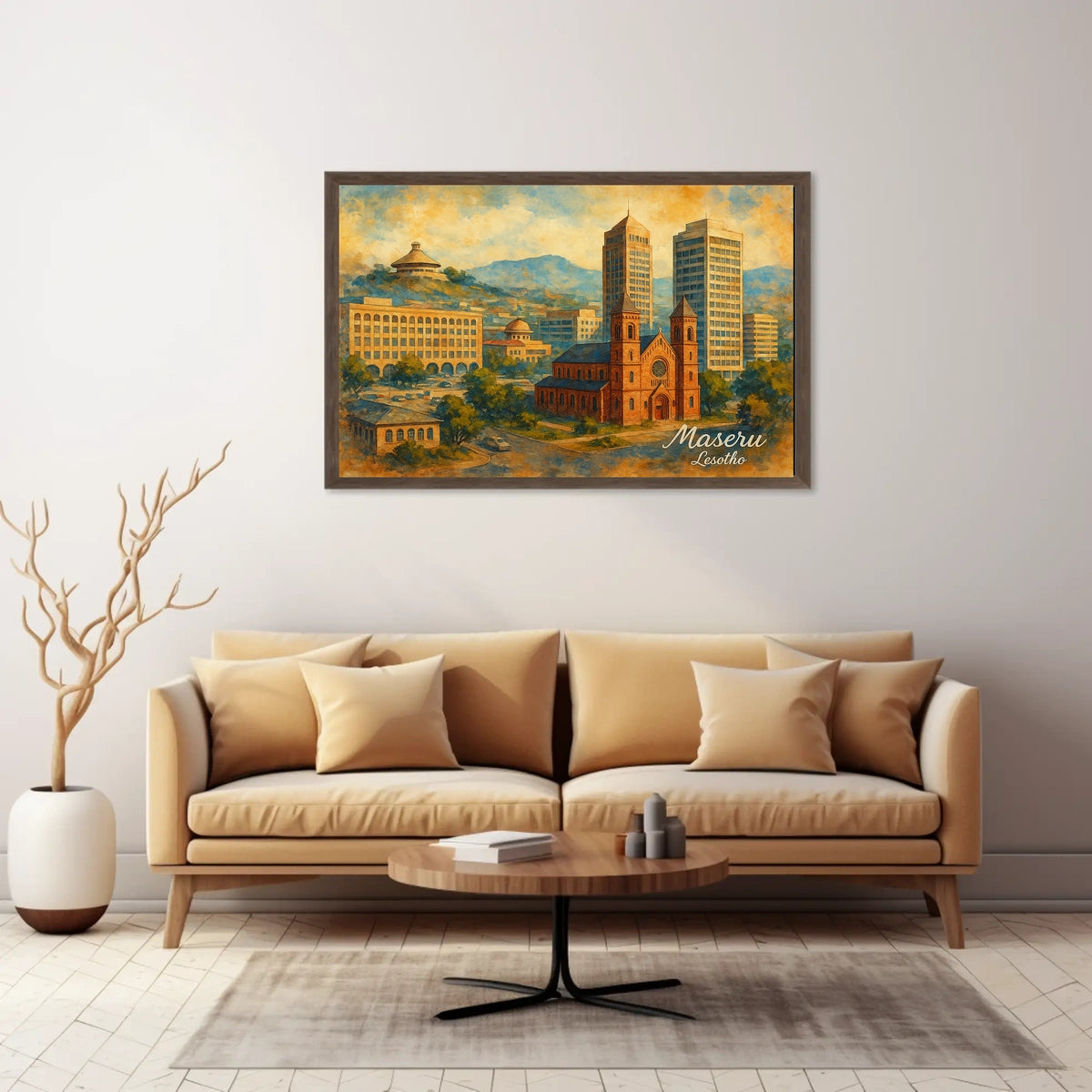 Maseru, Lesotho A Scenic Cityscape Poster