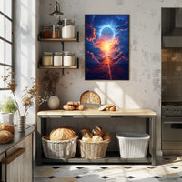 Surreal Time Travel Adventure in Futuristic Sci-Fi Poster PosterGoat