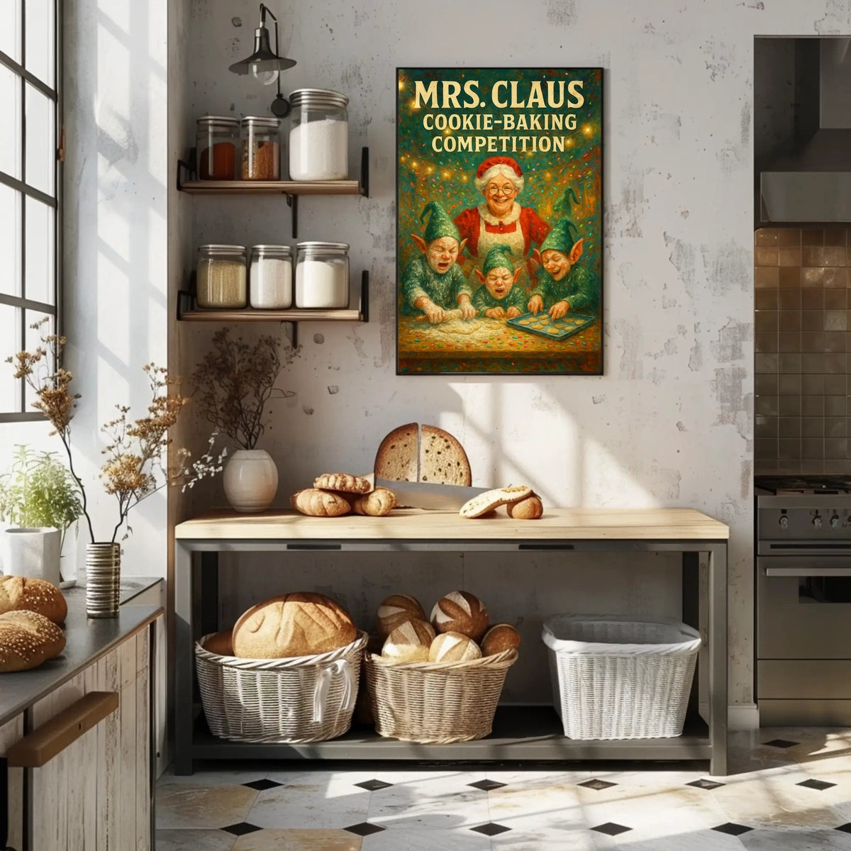 Mrs. Claus Cookie-Baking Competition Poster
