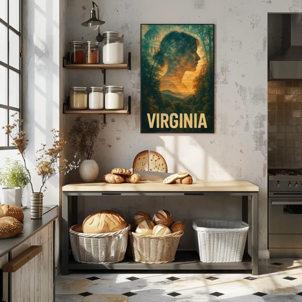 Virginia A Scenic Tribute Poster