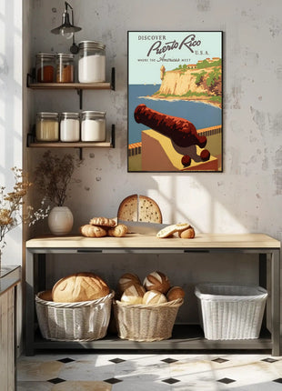 Puerto Rico Travel Poster - Explore Historical El Morro Destination