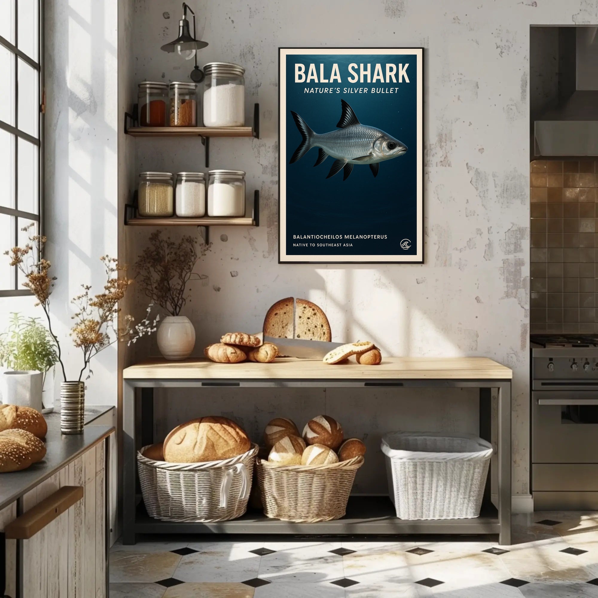 Bala Shark Nature’s Silver Bullet Animal Poster