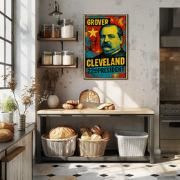 Grover Cleveland 22nd President of the United States Graffiti Pop Art Poster