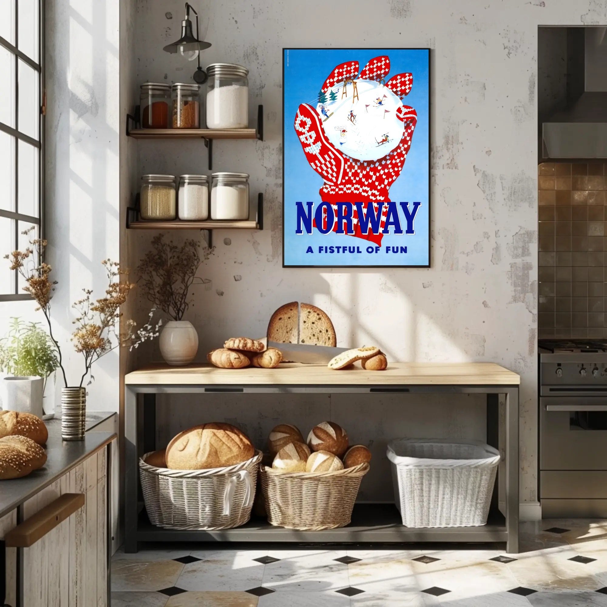 Norway: A Fistful of Fun Poster PosterGoat