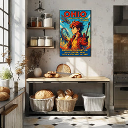 Ohio Where Legends Take Flight Poster