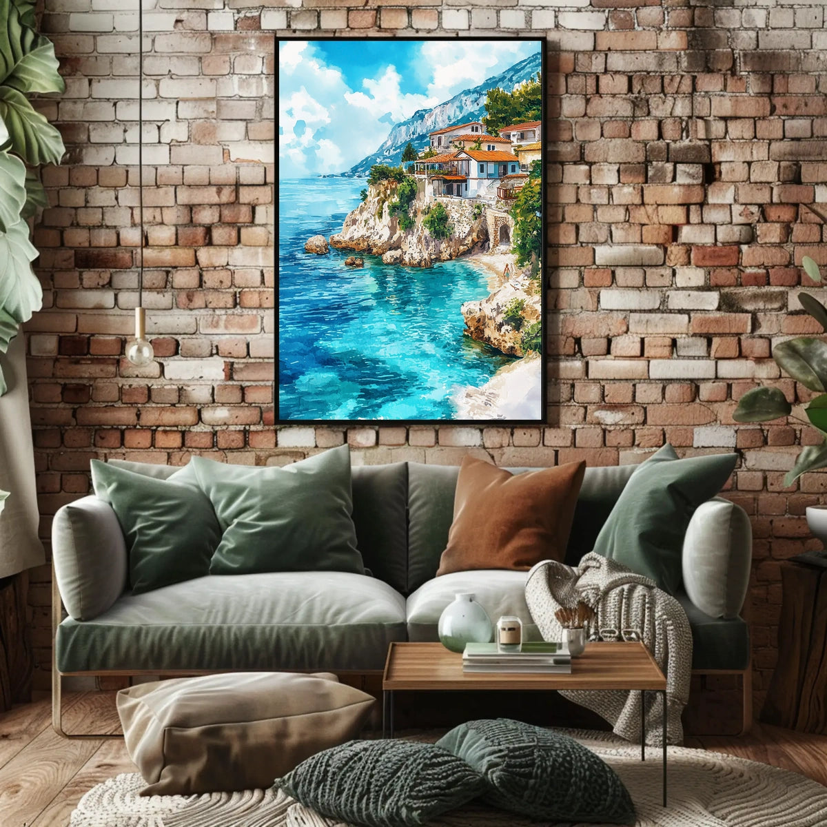 Albania Albanian Riviera Coastal View Poster