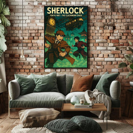 Sherlock: Tokyo 1887 Steampunk Adventure Poster