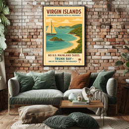 Virgin Islands Caribbean Paradise Poster