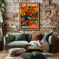 Jim Thorpe Legendary Athlete Jim Thorpe Poster