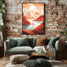 Tranquil Mountain Escape Poster PosterGoat