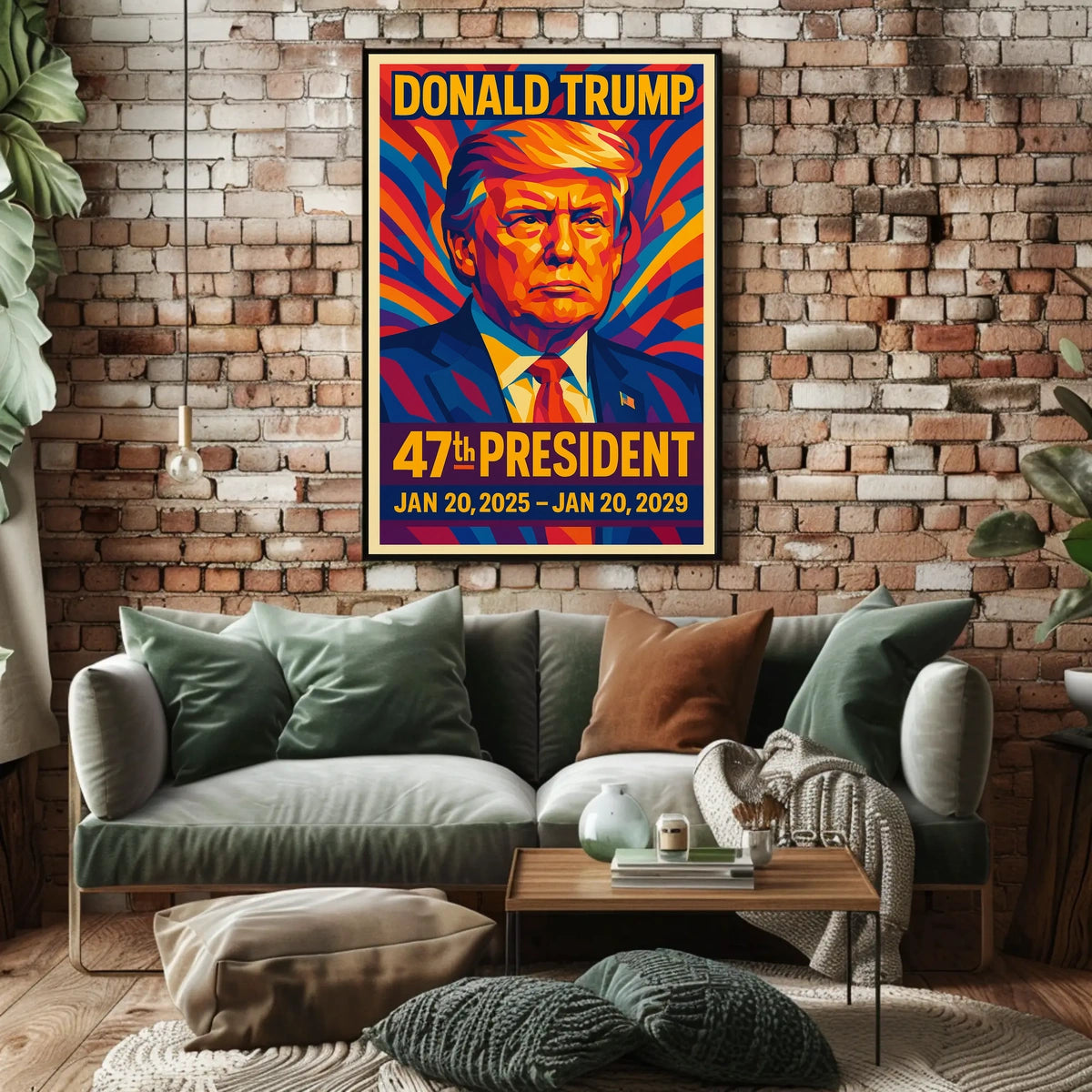 Donald Trump 47th Presidency Iconic Patriotic Poster