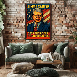 Jimmy Carter 39th President Poster Wall Art For Home Decor