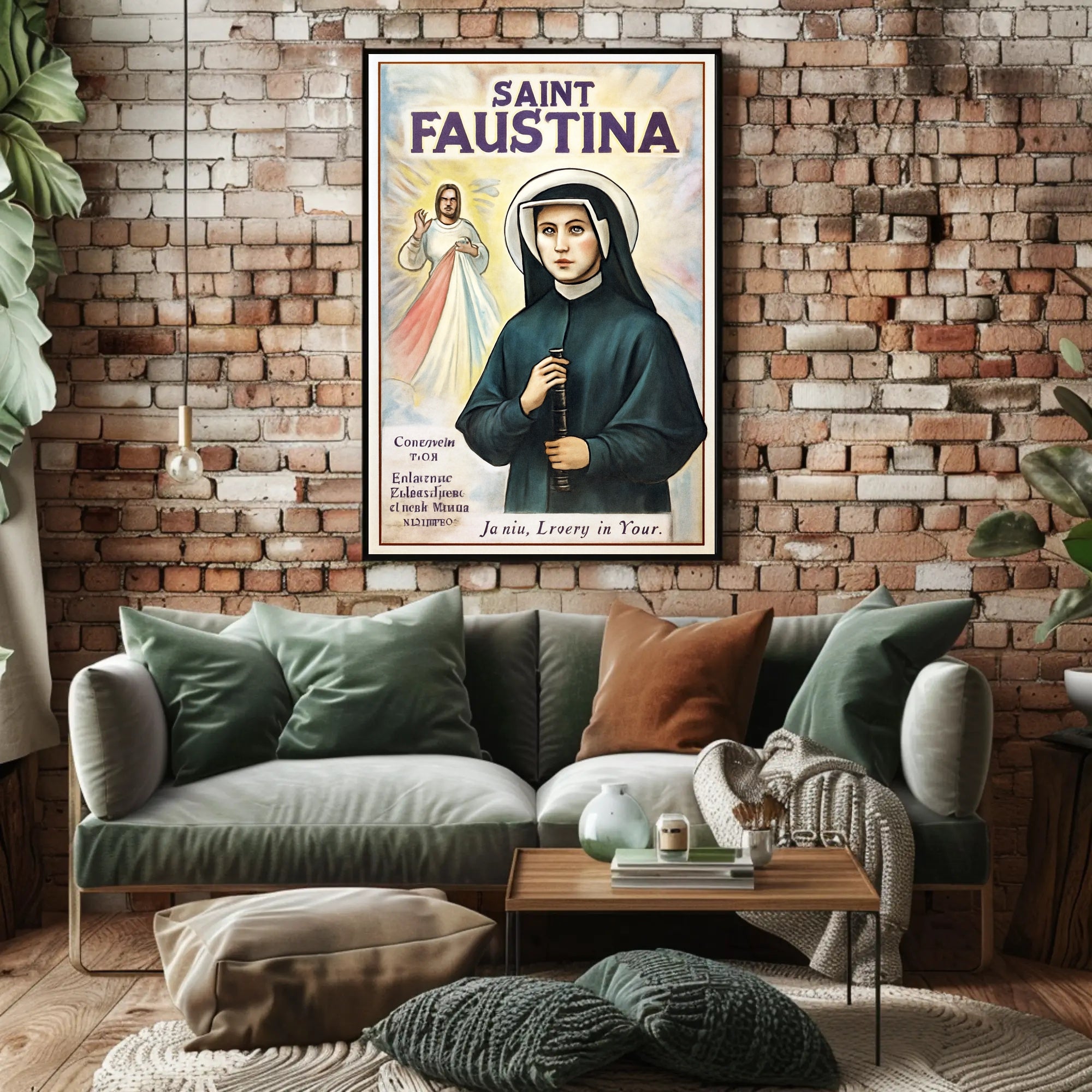 Saint Faustina Poster PosterGoat