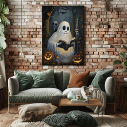 Ghostly Tales in the Pumpkin Patch Poster