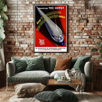 The Comet Train Travel Poster